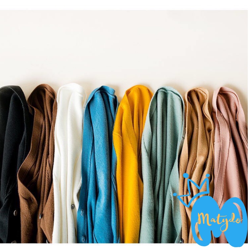 Áo len nữ cardigan MATYDO mềm mại áo khoác len nữ thu đông mỏng dáng ngắn thời trang nhiều màu sắc từ 40-55kg
