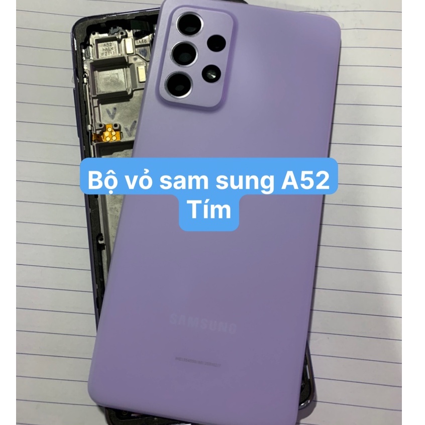 Bộ vỏ zin Samsung A52 ( Bao gồm lưng, sườn, phím, kính camera)
