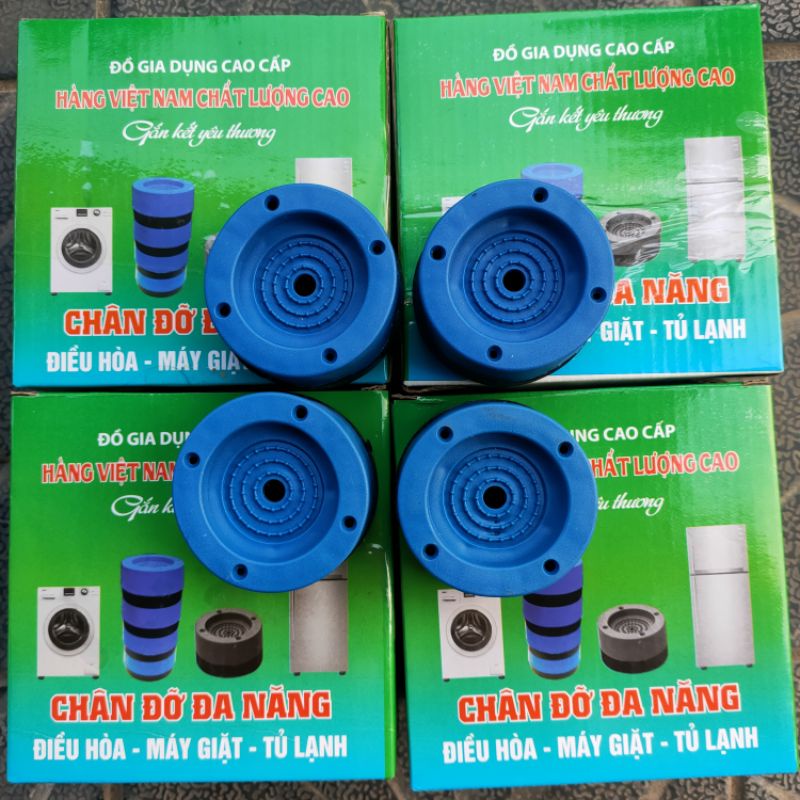 Bộ 4 chân Chống rung chân đỡ đa năng, chống rung máy giặt kiểu mới