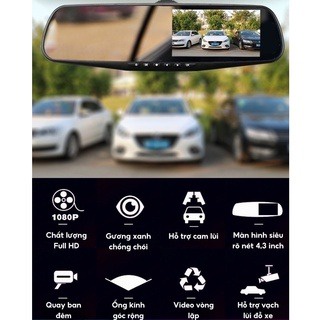 Camera hành trình ô tô M4 hỗ trợ cam trước và sau, ghi âm, quay đêm sắc nét, độ phân giải cao phù hợp với mọi loại xe