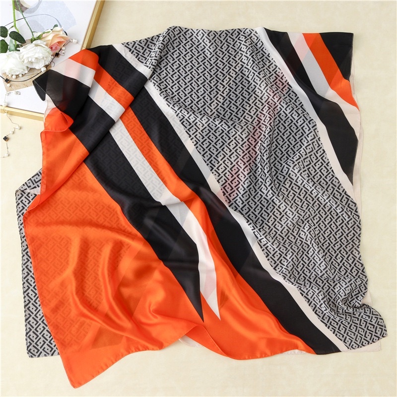 Khăn choàng cổ lụa cao cấp size 90x180cm che nắng