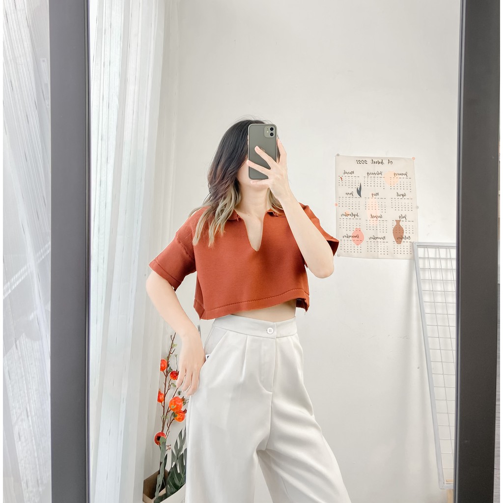 Áo croptop Sme ngắn tay