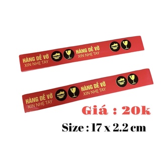50 tem dán hàng dễ vỡ có keo dán sẵn