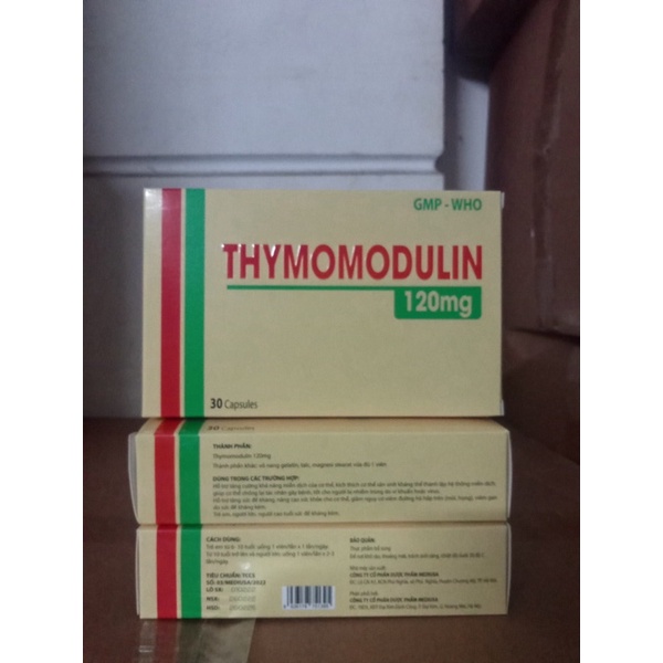 THYMOMODULIN Thực phẩm bổ sung chất giúp tăng cường sức đề kháng hộp 30 viên