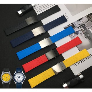 AVENGER BREITLING Dây Silicone Khóa Kim Loại Cho Đồng Hồ Đeo Tay 20mm 22mm 24mm