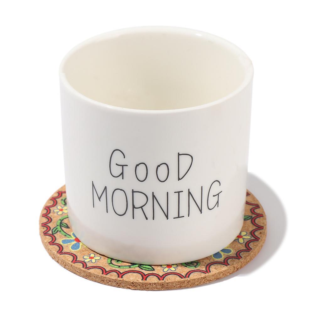 Đế Lót Ly Bằng Gỗ Chống Trượt Màu Cầu Vồng Xinh Xắn