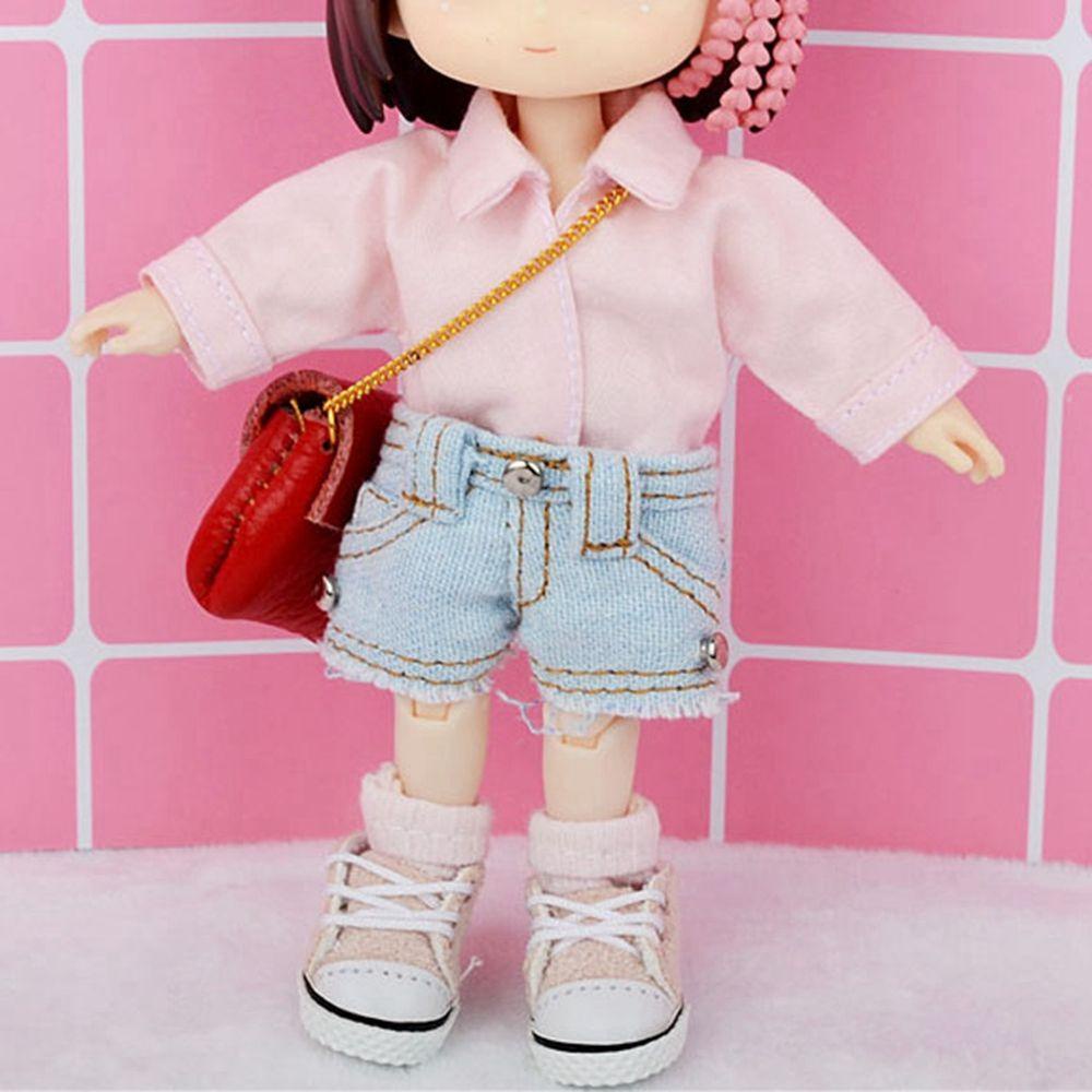 Bộ Áo Khoác Và Quần Rách Thời Trang Cho Búp Bê 12~16cm Tỉ Lệ 1/12