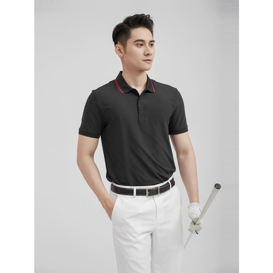Áo polo nam Aristino GOLF FIT cao cấp  APSG07S1 chất liệu poly sợi rỗng siêu khô thoáng
