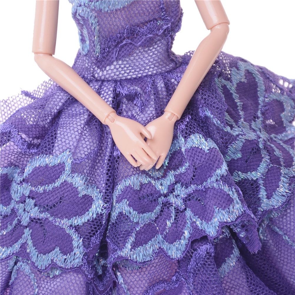 Bộ 5 Đầm Công Chúa Cho Búp Bê barbie Đáng Yêu