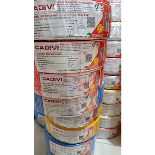 100 mét Dây điện đôi Cadivi, dây cáp điện đôi Cadivi 2x16 (2x0.5), 2x24 (2x0.75), 2x32 (2x1), 2x30 (2x1.5) lõi đồng