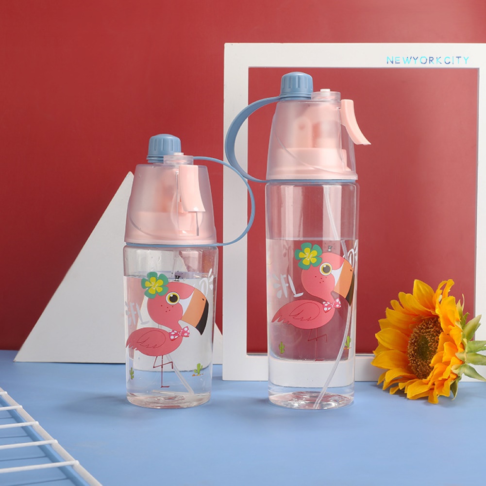 Bình Nước NY-400 / 600ml Họa Tiết Hoạt Hình Dễ Thương Cho Bé