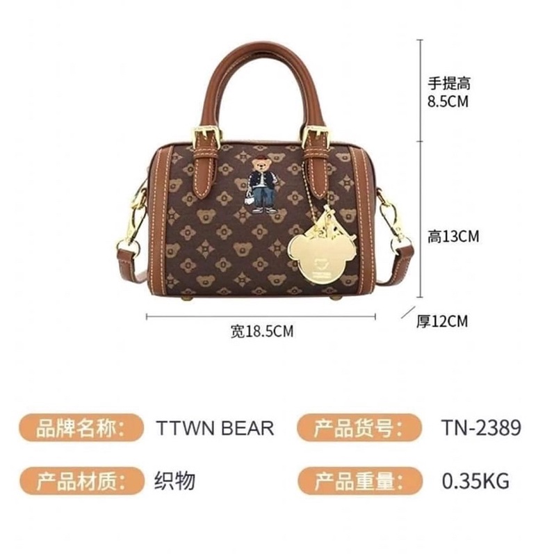 TÚI XÁCH GẤU TTWN BEAR TN-2389 THÁI LAN