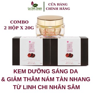 Kem dưỡng trắng da và giảm thâm nám White Shinno - Combo 2 hộp 20g