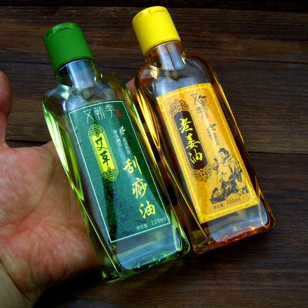 Tinh dầu Ngải cứu - Tinh dầu gừng Massage Giảm Béo, Đả Thông Kinh Lạc, Dùng xoa bóp lên vùng da khi massage