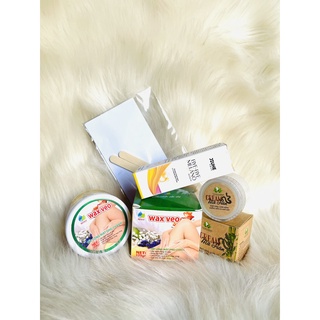 Bộ wax triệt lông veo tẩy lông vĩnh viễn + Kem mỡ trăn nano cô đặc giúp ức chế lông mọc lại