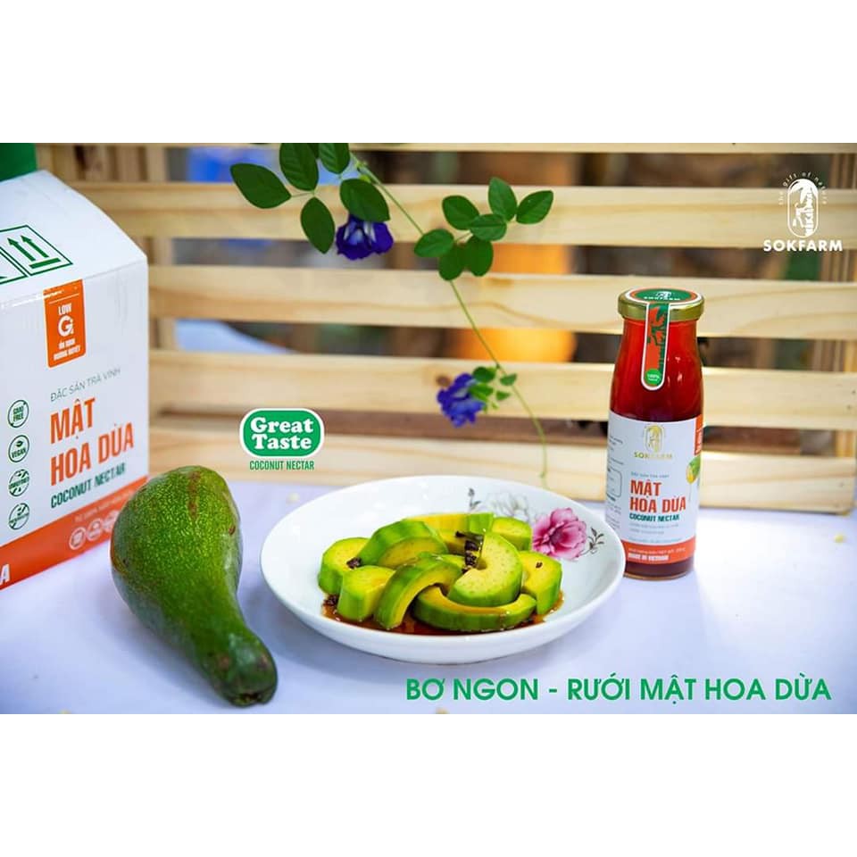 Mật hoa dừa cô đặc hữu cơ sokfarm sản phẩm dành cho người ăn kiêng tiểu đường tuýp 2 ăn keto chỉ số đường thấp