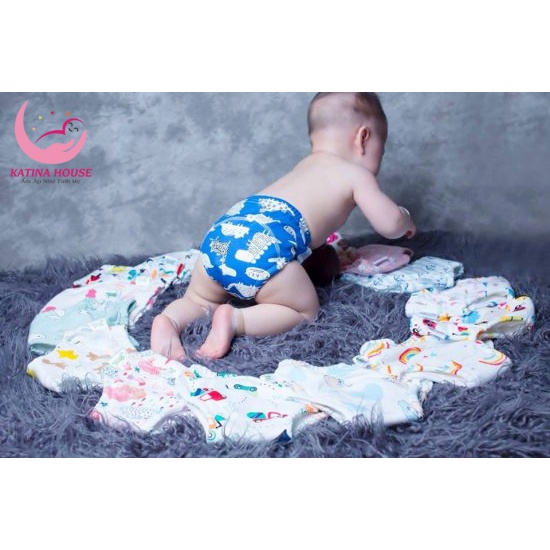 Quần bỏ bỉm cho bé chính hãng Goodmama cao cấp, 6 lớp thấm hút mềm mát thoáng khí, size cho bé từ 5-17kg