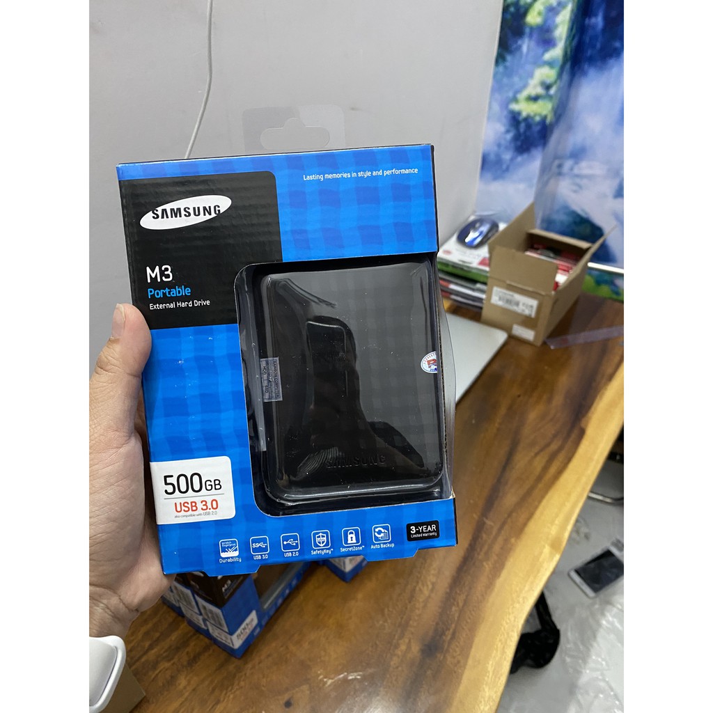 Ổ cứng di dộng HDD SamSung M3 Portable 500GB 1TB, kết nối USB 3.0 - Bảo hành 12 tháng | BigBuy360 - bigbuy360.vn