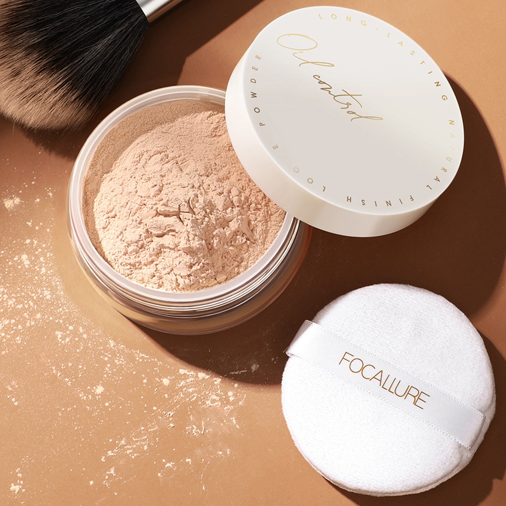 Phấn Phủ Dạng Bột Focallure Kiểm Soát Dầu Cho Lớp Trang Điểm Mượt Mà Tự Nhiên Lâu Trôi Make Up Tự Nhiên 12g