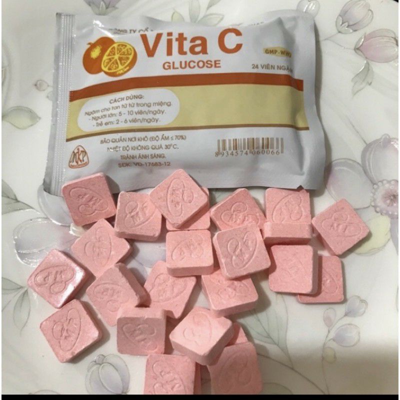 Kẹo Vitamin C cho người lớn và bé (hộp 24 viên)