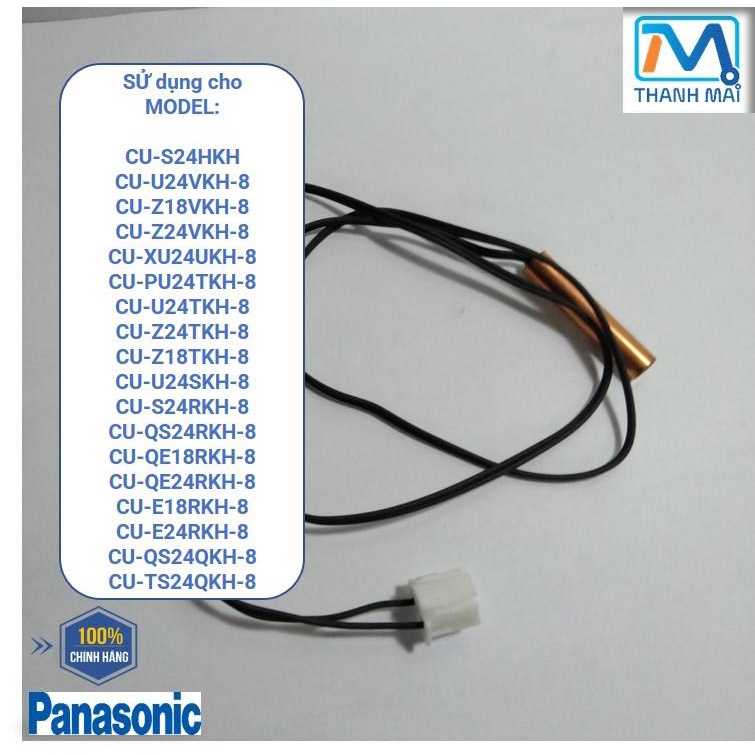Sensor//cảm biến DÀN NÓNG Máy lạnh  Panasonic model 	CU-S24HKH CU-U24VKH-8 CU-Z18VKH-8 CU-Z24VKH-8