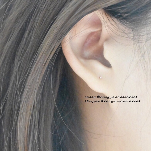 ROSY - KHUYÊN THANH GIỮ LỖ TAI BẠC 925