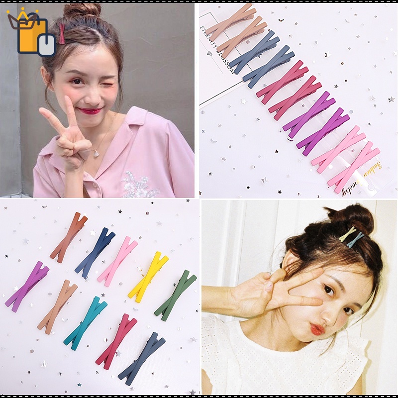 Kẹp Tóc Nhiều Màu Sắc Phong Cách Hàn Quốc Cho Nữ 1 Cái
