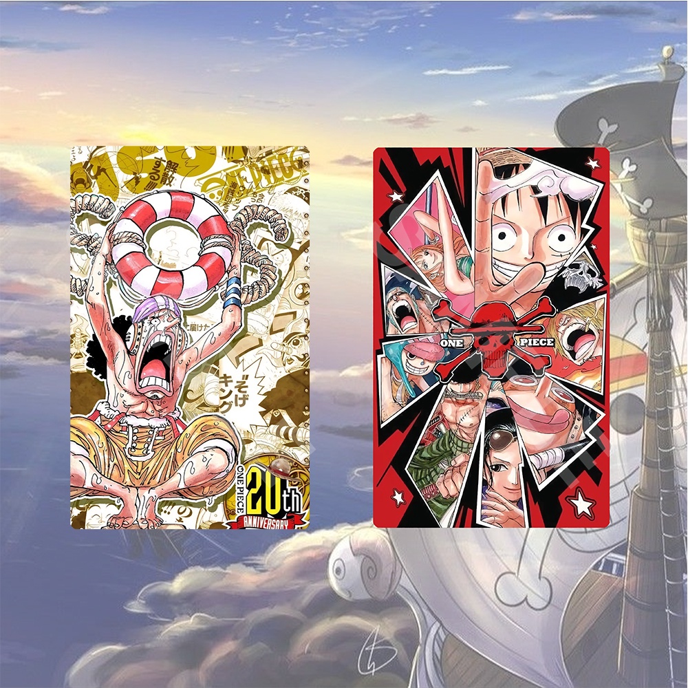 Ảnh card bo góc in hình ONE PIECE ver 20TH ANNIVERSARY Đảo Hải Tặc thẻ bo viền 5*8cm