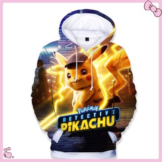 Áo Khoác Hoodie In Hình Pikachu 3d Thời Trang Mùa Thu Cho Bé Trai