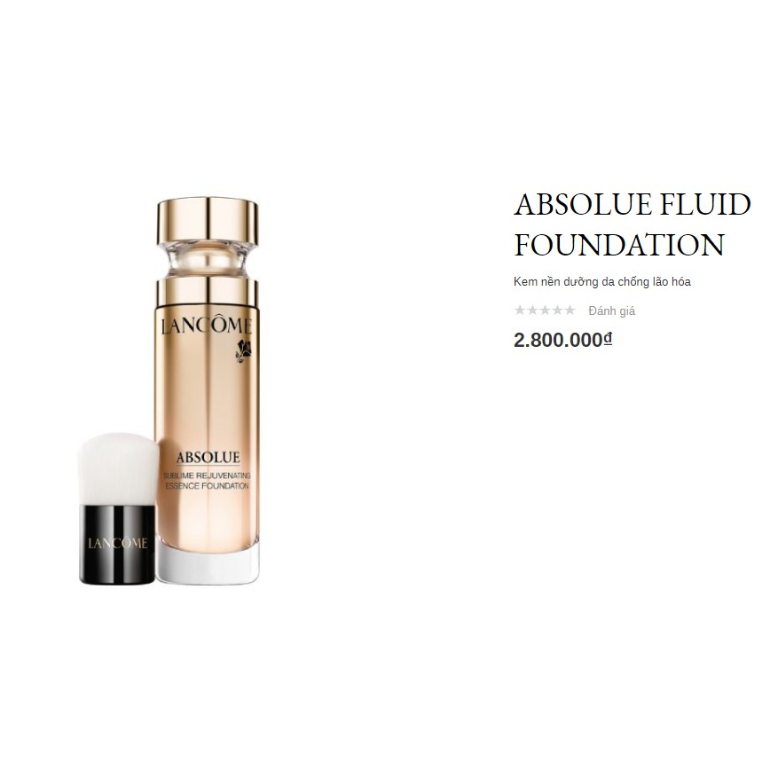 mini 5ml Kem nền dưỡng da chống lão hóa lancome ABSOLUE FLUID FOUNDATION