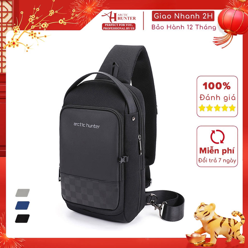 Balo đeo chéo Arctic Hunter chất liệu Oxford chống thấm nước - XB00105