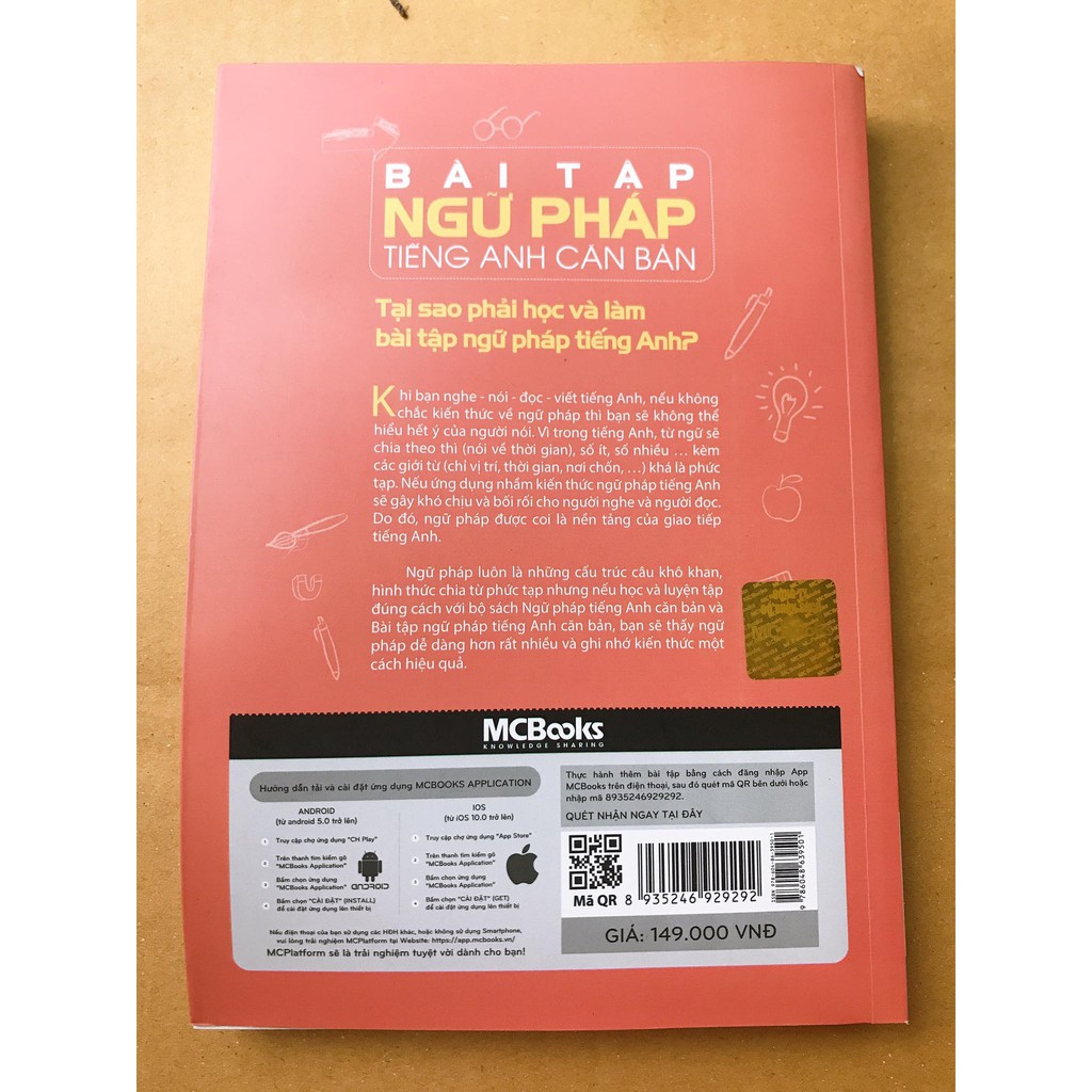 Cuốn sách Bài Tập Ngữ Pháp Tiếng Anh Căn Bản tái bản 2020