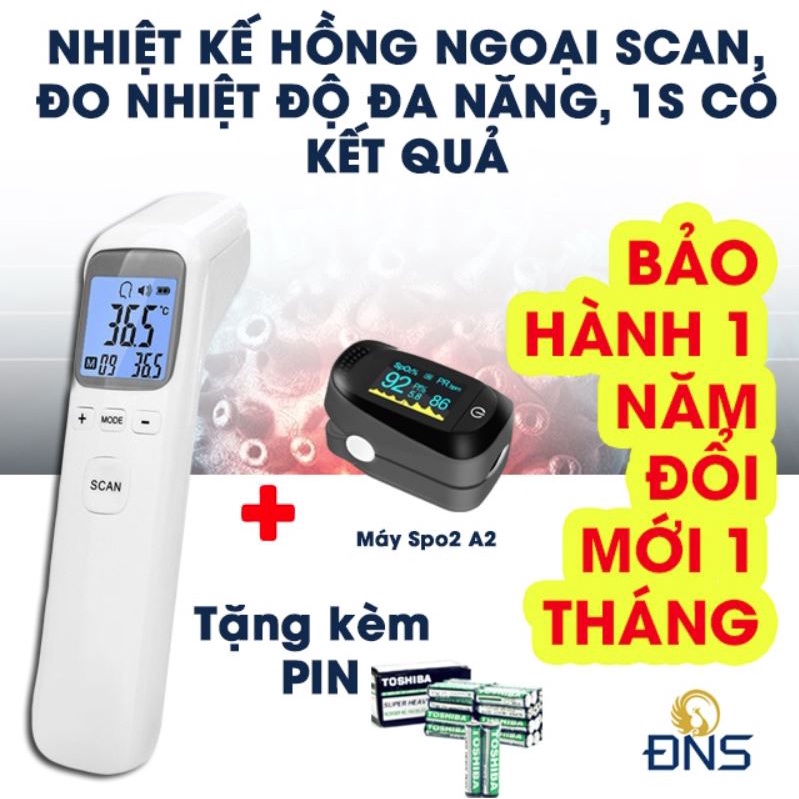 Nhiệt Kế Hồng Ngoại Scan, Súng Đo Nhiệt Độ Đa Năng 1s Có Kết Quả Trả Về, Đo Trán, Đo Nước - Hỏa Tốc