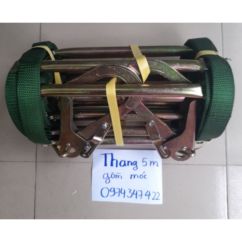 thang dây 5m gồm 2 móc lớn