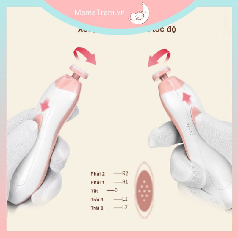 Máy Cắt - Mài - Dũa Móng Tay Bằng Điện Đa Năng Cho Trẻ Sơ Sinh