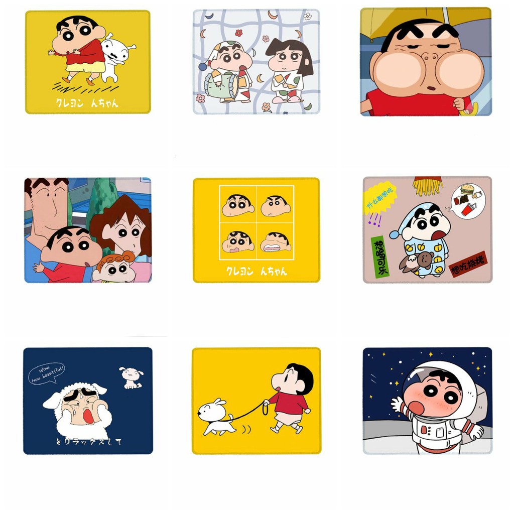 Miếng di chuột in hình SHIN CẬU BÉ BÚT CHÌ Crayon Shin‑chan miếng kê chuột miếng lót chuột anime chibi tiện lợi xinh xắn