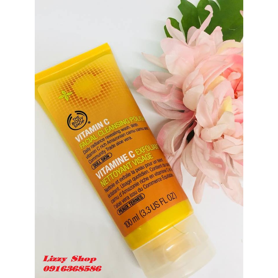 Rửa mặt tẩy da chết Vitamin C The Body Shop