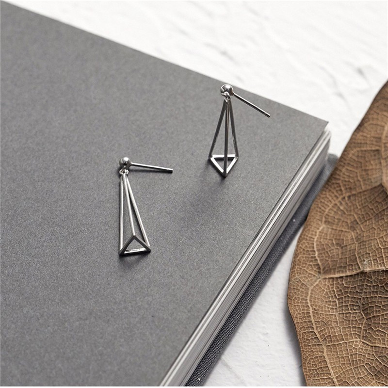 Bông Tai Hình Tam Giác Phong Cách Hàn Quốc Và Nhật Bản A317