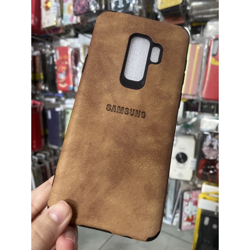 SAMSUNG S9 PLUS Ốp lưng nhựa màu giả da siêu đẹp