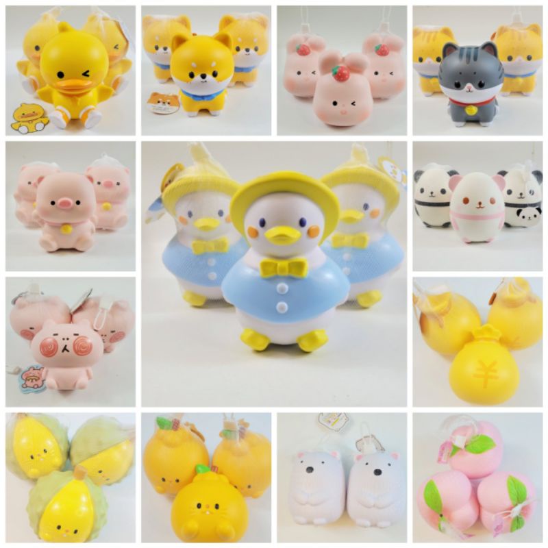 Đồ chơi squishy chính hãng túi lưới mẫu đẹp