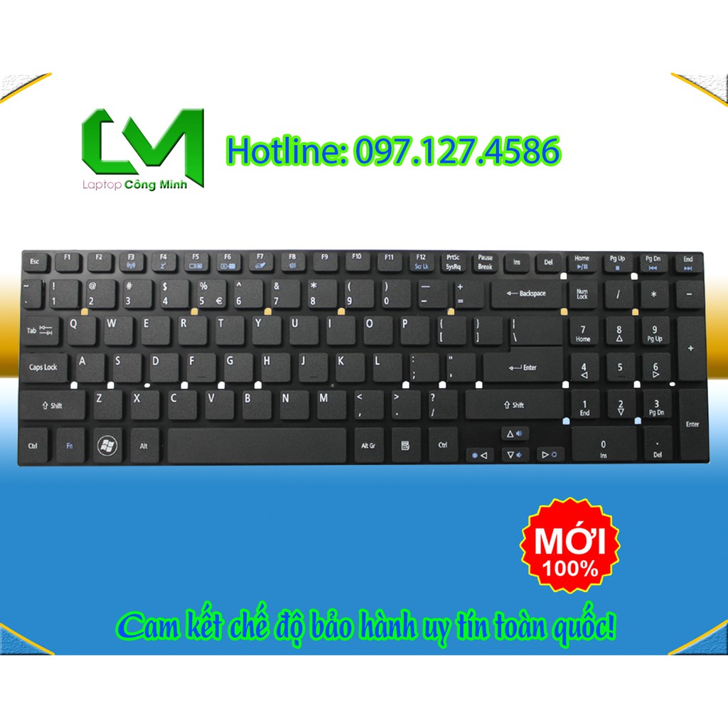 Bàn Phím ACER Aspire 5830T 5830G 5830TG 5755G V3-771G V3-571G - Bảo Hành 12 Tháng