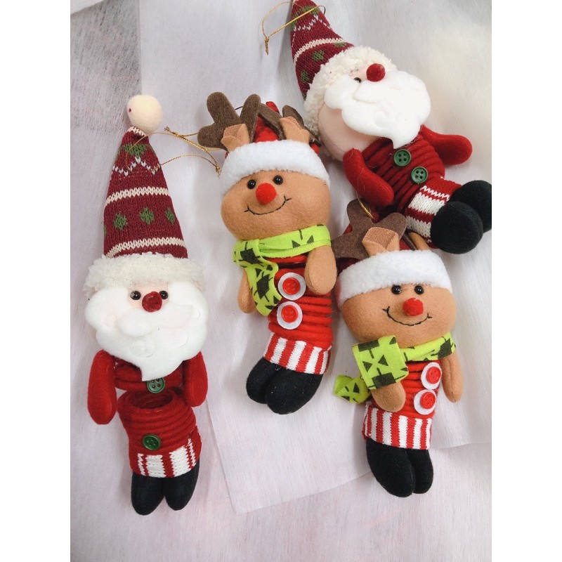 Ông già noel lò xo treo trang trí noel-hot trend 2022