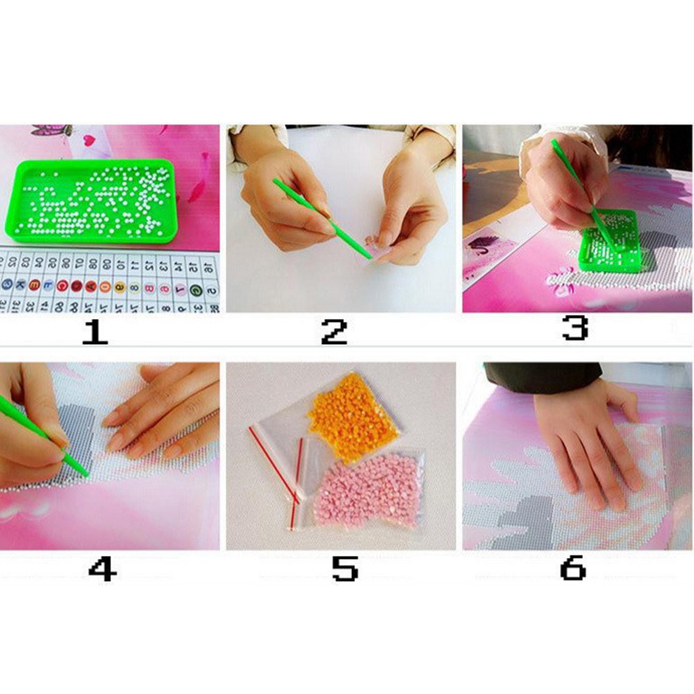 Bộ dụng cụ làm tranh đính đá thủ công hình đàn ngựa phi nước đại | BigBuy360 - bigbuy360.vn