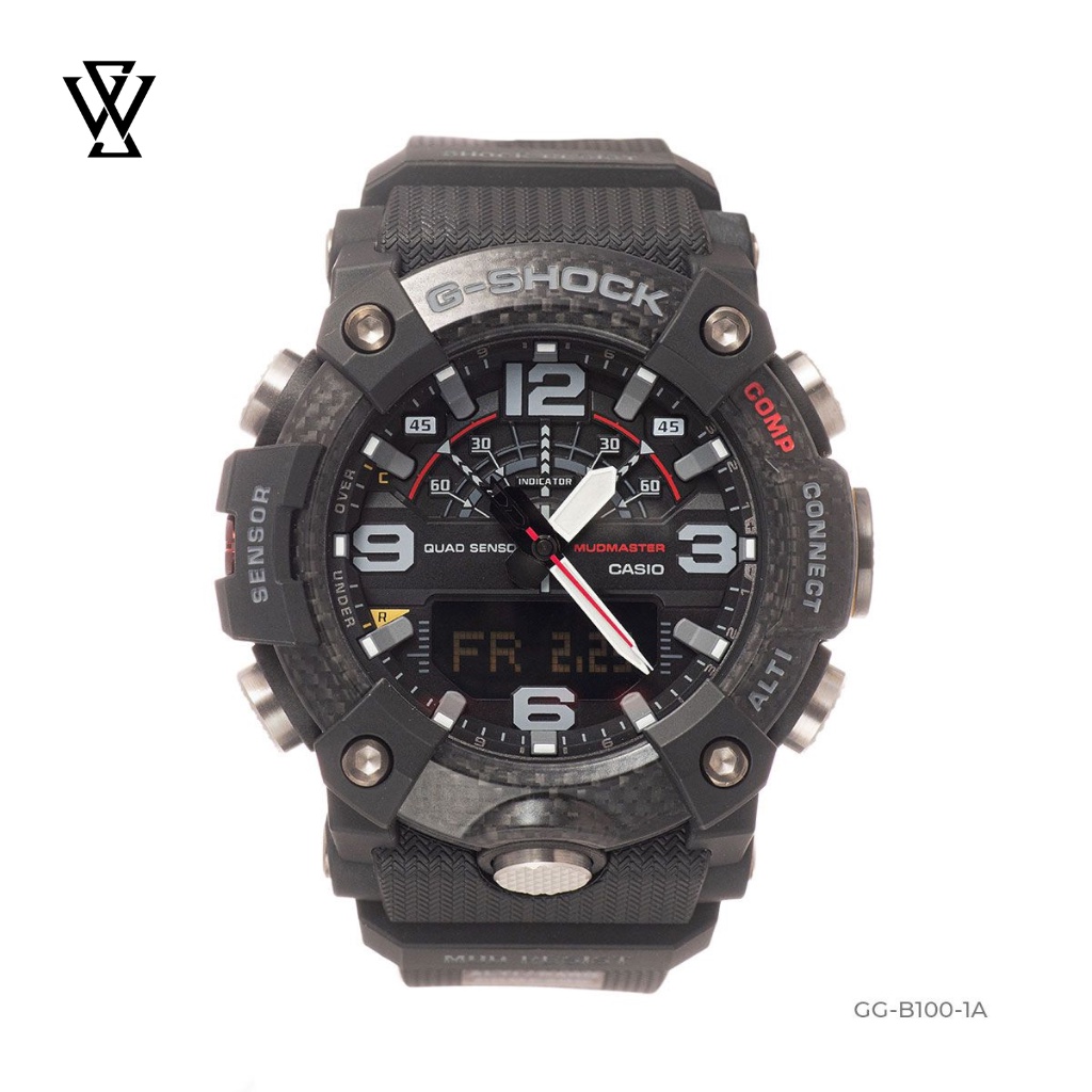 Đồng Hồ Điện Tử Nam Casio G-Shock WATCHSTORE GG-B100-1ADR Mặt Kính Khoáng 53mm, Dây Nhựa Phong Cách Thể Thao