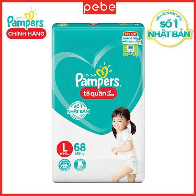 Tã bỉm quần pampers giữ dáng mới gói cực đại M74/L68/XL62/XXL56