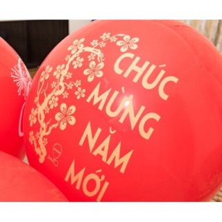 Bong Bóng Chúc Tết Đầu Năm. 1 cái/21k size 60cm