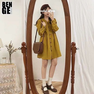 Váy babydoll da lộn