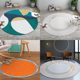 Thảm tròn lót ghế sofa phòng khách/ngủ phong cách Bắc Âu