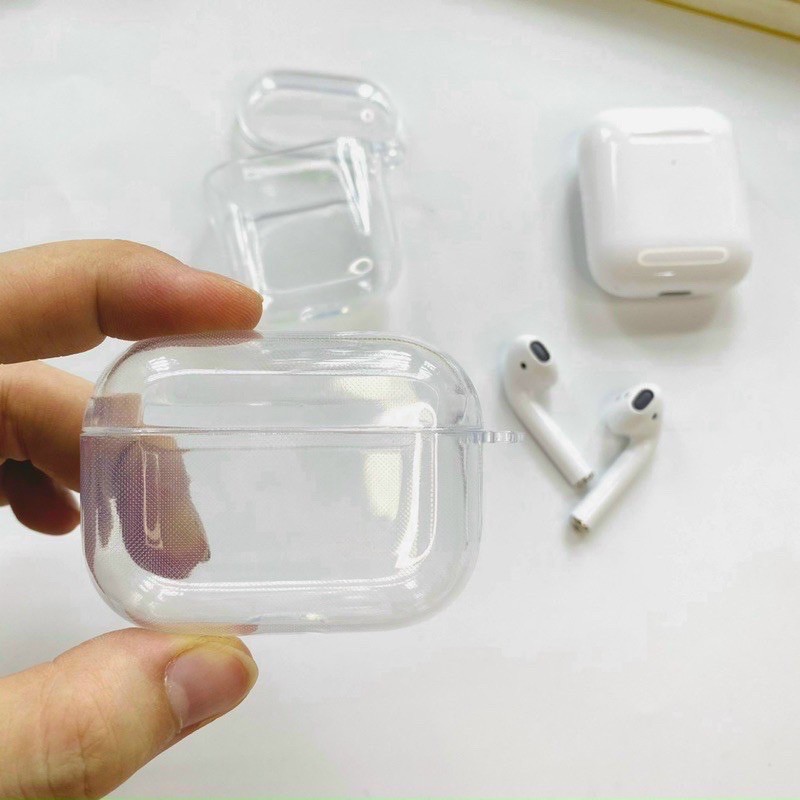 Bao vỏ bảo vệ tai nghe trong suốt kèm móc khoá ( tai nghe 1/2 và pro)
