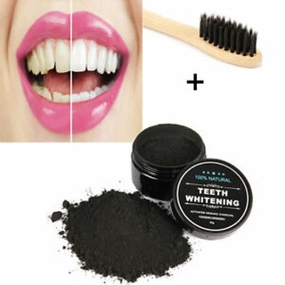 Bột tẩy trắng răng than hoạt tính - Than tre hoạt tính Teeth Whitening